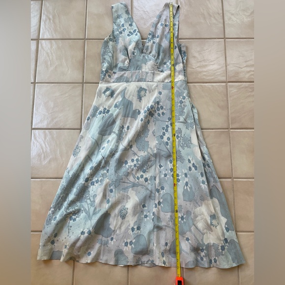 Jigsaw London - 100% Silk Watercolor Dress - US Size 6 - Picture 4 of 5